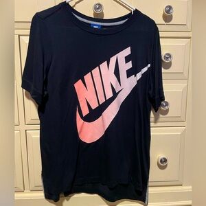 Black Nike Tee w/ Pink Lettering